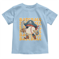 Funny Pirate Baseball Toddler T Shirt Sport Lover Gift - Wonder Print Shop