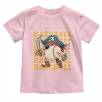 Funny Pirate Baseball Toddler T Shirt Sport Lover Gift - Wonder Print Shop