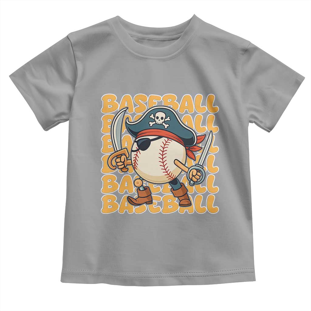 Funny Pirate Baseball Toddler T Shirt Sport Lover Gift - Wonder Print Shop