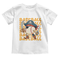 Funny Pirate Baseball Toddler T Shirt Sport Lover Gift - Wonder Print Shop