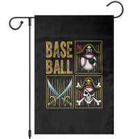 Funny Pirate Skeleton Baseball Garden Flag Sports Lover Gifts - Wonder Print Shop