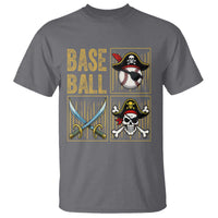 Funny Pirate Skeleton Baseball T Shirt Sports Lover Gifts - Wonder Print Shop