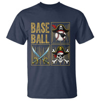 Funny Pirate Skeleton Baseball T Shirt Sports Lover Gifts - Wonder Print Shop