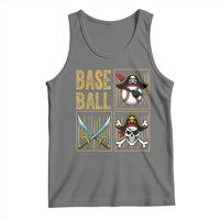 Funny Pirate Skeleton Baseball Tank Top Sports Lover Gifts - Wonder Print Shop