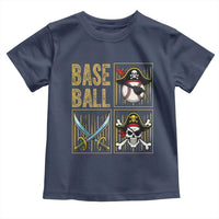 Funny Pirate Skeleton Baseball Toddler T Shirt Sports Lover Gifts - Wonder Print Shop