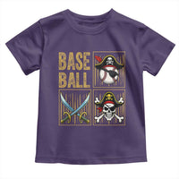 Funny Pirate Skeleton Baseball Toddler T Shirt Sports Lover Gifts - Wonder Print Shop