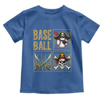 Funny Pirate Skeleton Baseball Toddler T Shirt Sports Lover Gifts - Wonder Print Shop
