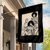 Vintage 70s Afro Queen Black Girl Pride Fashion Garden Flag