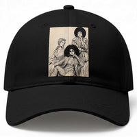 Vintage 70s Afro Queen Black Girl Pride Fashion Baseball Cap