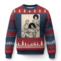 Vintage 70s Afro Queen Black Girl Pride Fashion Ugly Christmas Sweater