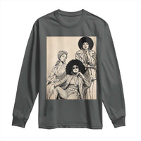 Vintage 70s Afro Queen Black Girl Pride Fashion Long Sleeve Shirt