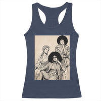 Vintage 70s Afro Queen Black Girl Pride Fashion Racerback Tank Top