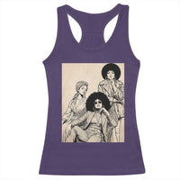 Vintage 70s Afro Queen Black Girl Pride Fashion Racerback Tank Top