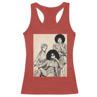 Vintage 70s Afro Queen Black Girl Pride Fashion Racerback Tank Top