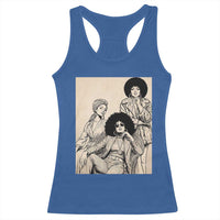 Vintage 70s Afro Queen Black Girl Pride Fashion Racerback Tank Top
