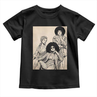 Vintage 70s Afro Queen Black Girl Pride Fashion Toddler T Shirt