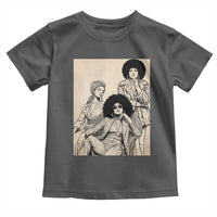 Vintage 70s Afro Queen Black Girl Pride Fashion Toddler T Shirt