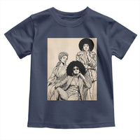 Vintage 70s Afro Queen Black Girl Pride Fashion Toddler T Shirt