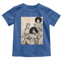 Vintage 70s Afro Queen Black Girl Pride Fashion Toddler T Shirt