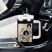 Vintage 70s Afro Queen Black Girl Pride Fashion Tumbler With Handle