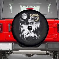 Cool Ram Wearing Sunglasses Moon Nature Vintage Graphic Spare Tire Cover