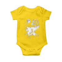 Cool Ram Wearing Sunglasses Moon Nature Vintage Graphic Baby Onesie