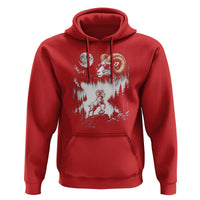 Cool Ram Wearing Sunglasses Moon Nature Vintage Graphic Hoodie