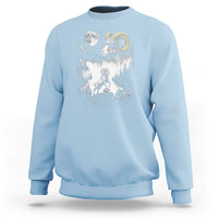 Cool Ram Wearing Sunglasses Moon Nature Vintage Graphic Sweatshirt