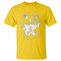Cool Ram Wearing Sunglasses Moon Nature Vintage Graphic T Shirt