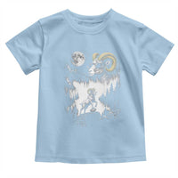 Cool Ram Wearing Sunglasses Moon Nature Vintage Graphic Toddler T Shirt