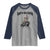 Cowboy Frog Riding Raccoon Raglan Shirt Let's Go Girls - Wonder Print Shop
