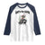 Cowboy Frog Riding Raccoon Raglan Shirt Let's Go Girls - Wonder Print Shop