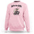 Cowboy Frog Riding Raccoon Sweatshirt Let's Go Girls - Wonder Print Shop