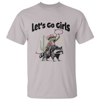 Cowboy Frog Riding Raccoon T Shirt Let's Go Girls - Wonder Print Shop