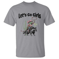 Cowboy Frog Riding Raccoon T Shirt Let's Go Girls - Wonder Print Shop