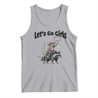 Cowboy Frog Riding Raccoon Tank Top Let's Go Girls - Wonder Print Shop