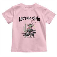 Cowboy Frog Riding Raccoon Toddler T Shirt Let's Go Girls - Wonder Print Shop