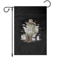 Funny Cowboy Frog Garden Flag Not Now Partner My Tummy Hurts - Wonder Print Shop
