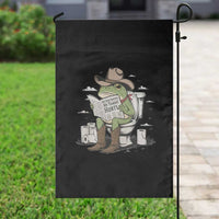 Funny Cowboy Frog Garden Flag Not Now Partner My Tummy Hurts - Wonder Print Shop