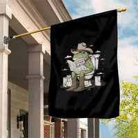 Funny Cowboy Frog Garden Flag Not Now Partner My Tummy Hurts - Wonder Print Shop