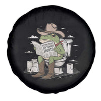Funny Cowboy Frog Spare Tire Cover Not Now Partner My Tummy Hurts - Wonder Print Shop