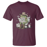 Funny Cowboy Frog T Shirt Not Now Partner My Tummy Hurts - Wonder Print Shop