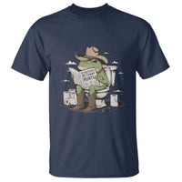 Funny Cowboy Frog T Shirt Not Now Partner My Tummy Hurts - Wonder Print Shop
