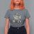 Funny Cowboy Frog T Shirt For Women Not Now Partner My Tummy Hurts - Wonder Print Shop