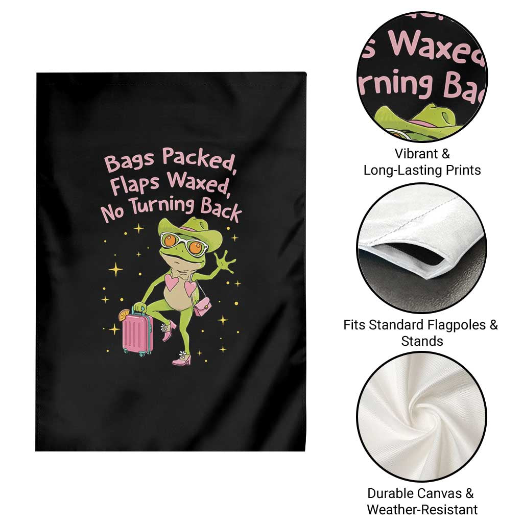 Funny Girls Trip Frog Garden Flag Bags Packed Flaps Waxed - Wonder Print Shop