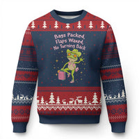 Funny Girls Trip Frog Ugly Christmas Sweater Bags Packed Flaps Waxed - Wonder Print Shop