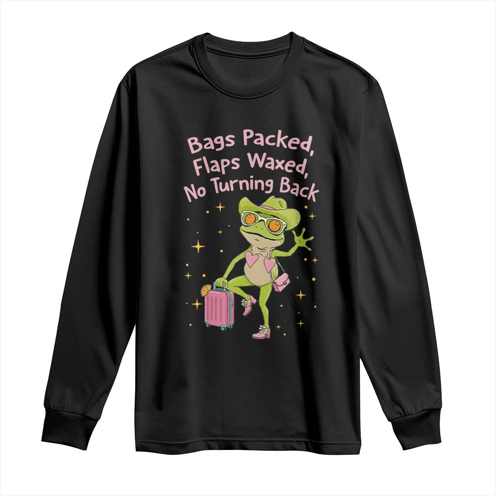 Funny Girls Trip Frog Long Sleeve Shirt Bags Packed Flaps Waxed - Wonder Print Shop