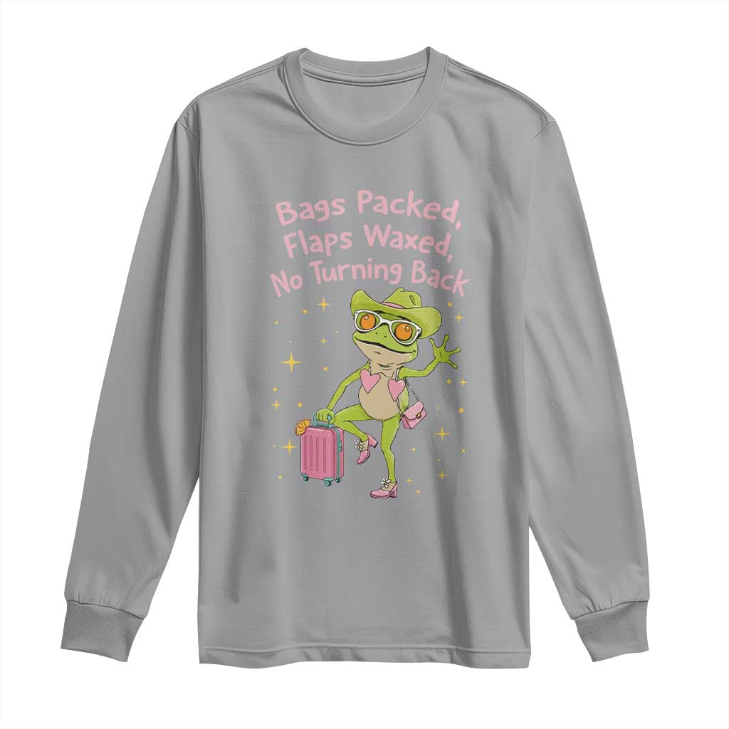 Funny Girls Trip Frog Long Sleeve Shirt Bags Packed Flaps Waxed - Wonder Print Shop