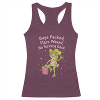 Funny Girls Trip Frog Racerback Tank Top Bags Packed Flaps Waxed - Wonder Print Shop
