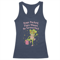 Funny Girls Trip Frog Racerback Tank Top Bags Packed Flaps Waxed - Wonder Print Shop